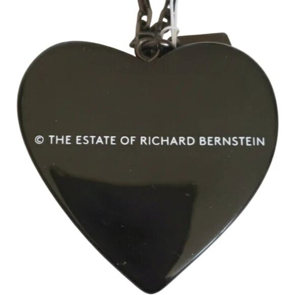 Coach X Richard Bernstein Limited Edition Black Jello Heart Acrylic Bag Charm SO - Picture 3 of 6